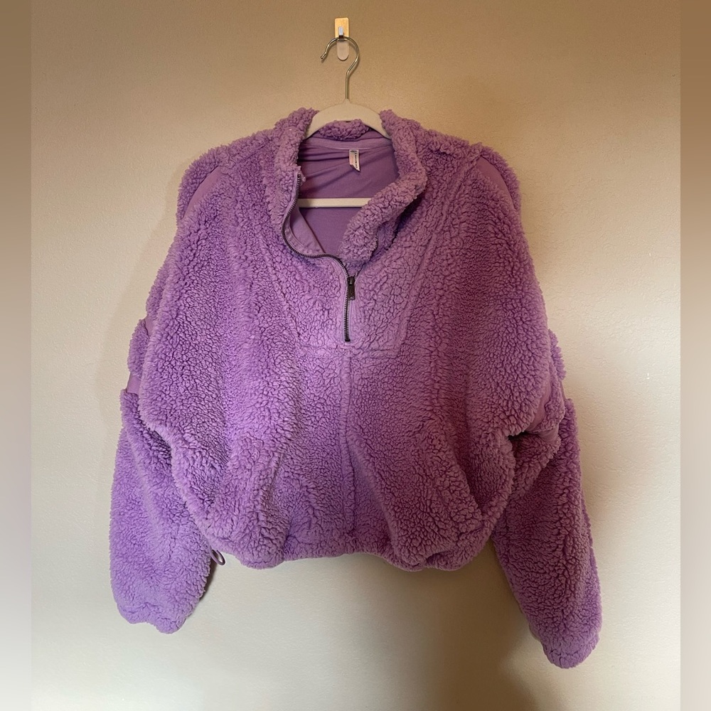 free people movement purple sweater